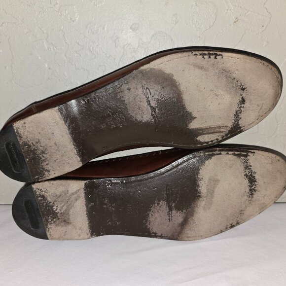 Santoni Brown Leather Slip On Loafers Made In Italy Men's Size 11.5 D - Picture 8 of 9